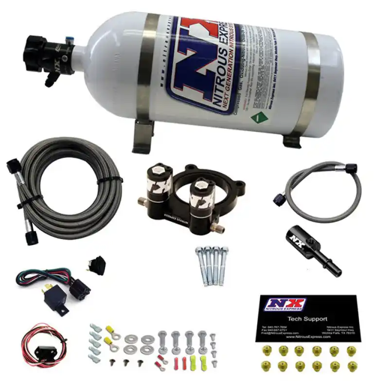 Worldwide Shipping Nitrous Express Ford 2.3L Ecoboost Nitrous Plate Kit w/10lb Bottle