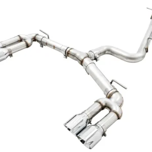 Worldwide Shipping AWE Tuning 15-20 Audi 8V S3 Track Edition Exhaust w/ Chrome Silver Tips 102mm