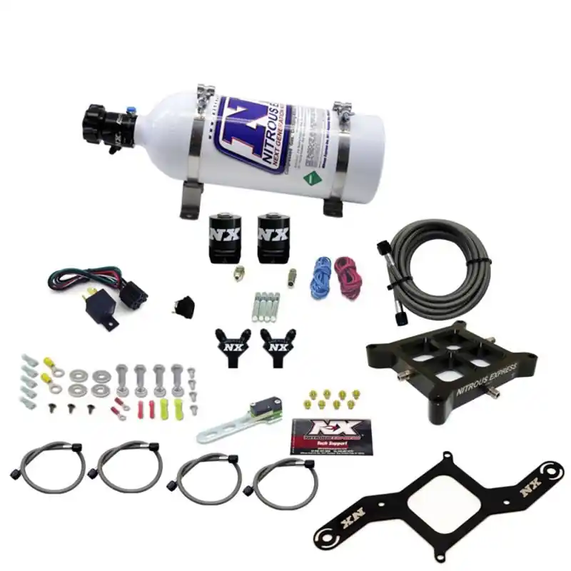 Worldwide Shipping Nitrous Express 4150 Billet Crossbar Stage 6 Nitrous Kit (50-300HP) w/