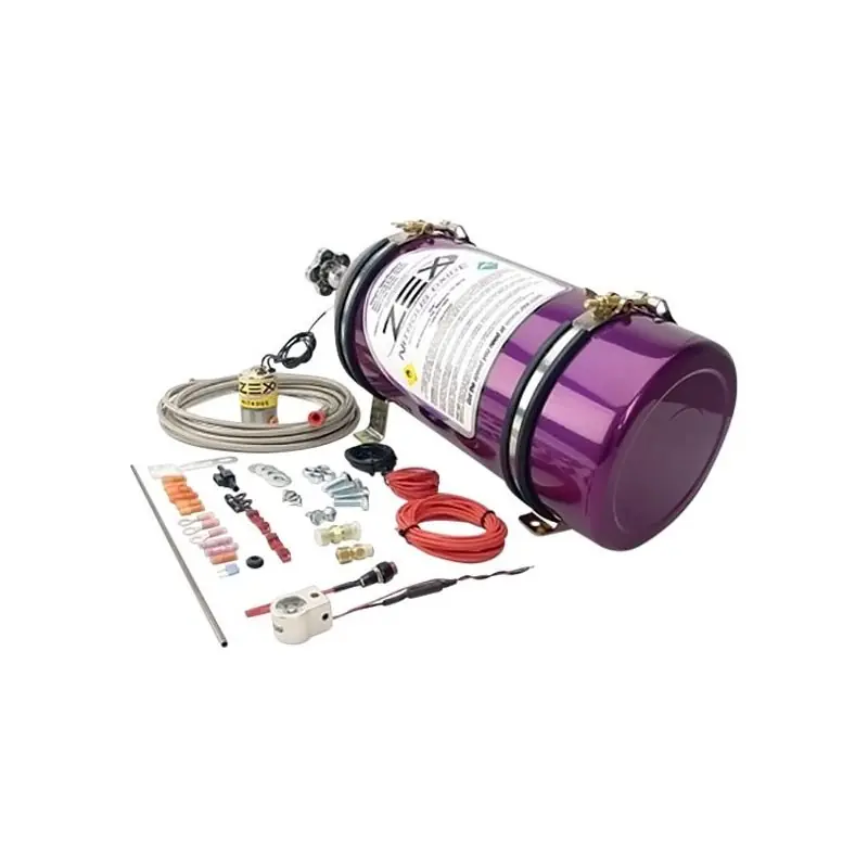 ZEX Nitrous Show Purge Kit with Blue Light and Polished Bottle (82270BP) Handmade