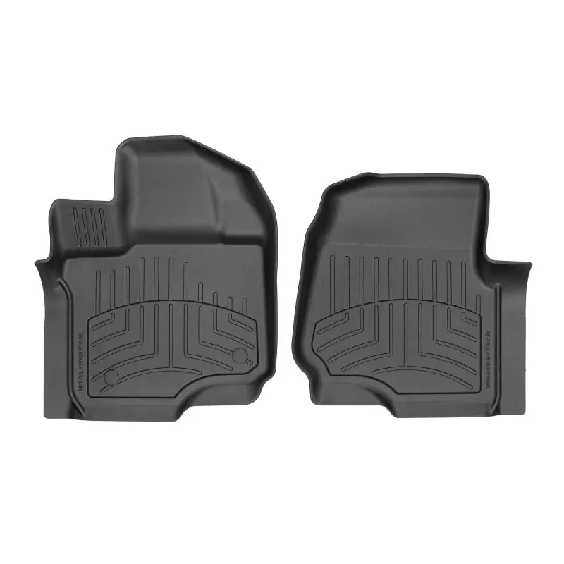 Wholesale WeatherTech FloorLiners - Front - Black - Super Cab/Super Crew - Ford Fullsize Truck 2015-19