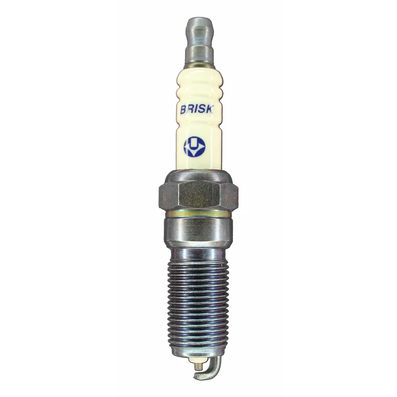 Limited Edition Brisk Silver Racing Spark Plug - 14 mm Thread - 25 mm R - Heat Range 14 - Tapered Seat - Resistor RR14YS