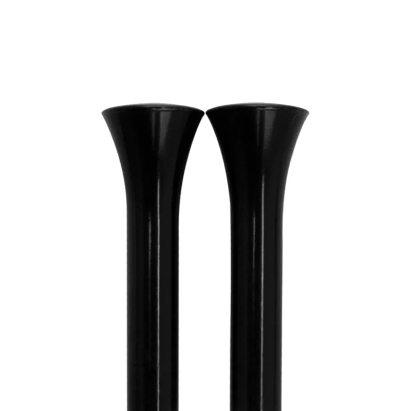 BILLET SPECIALTIES Door Lock Knobs Tri-Five Smooth Black Pair BLK45930 Authentic