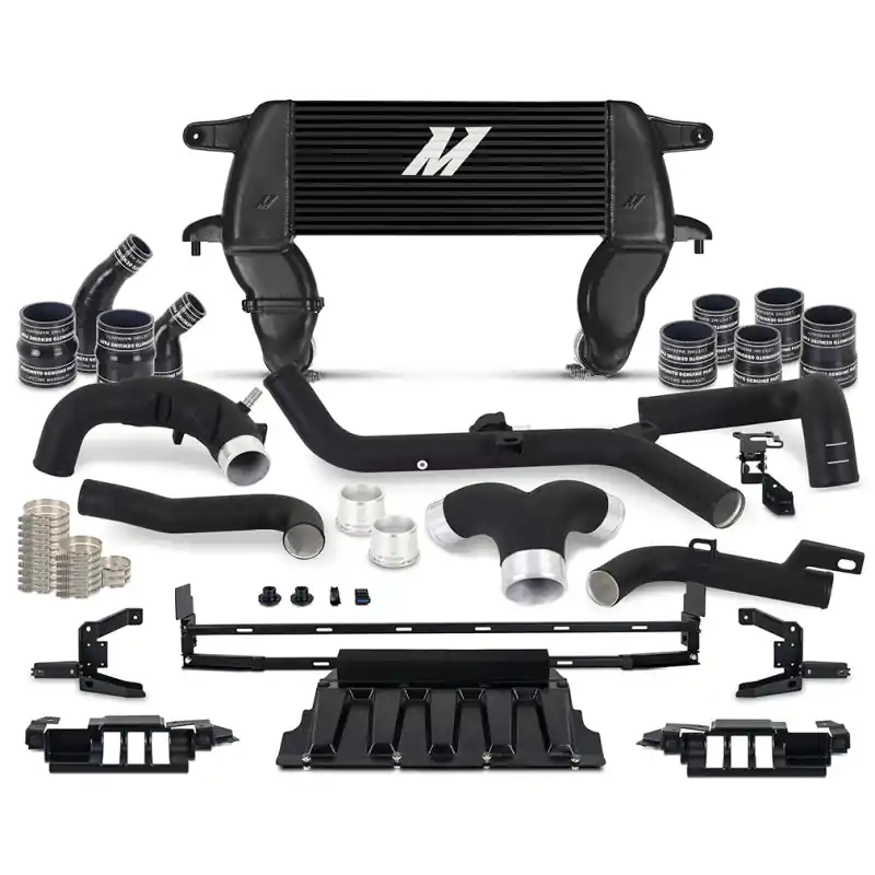 Worldwide Shipping Mishimoto 21+ Ford Bronco 2.7L High Mount INT Kit BK Pipes BK Core