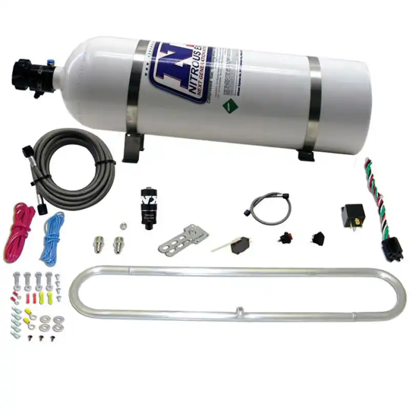 Worldwide Shipping Nitrous Express N-Tercooler System w/15lb Bottle (Remote Mount Solenoid)
