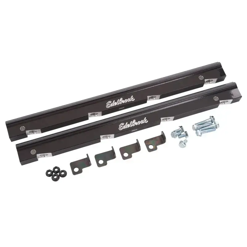Worldwide Shipping Edelbrock Fuel Rail Kit for Holden Vn 75945 Anodized Black -6 An
