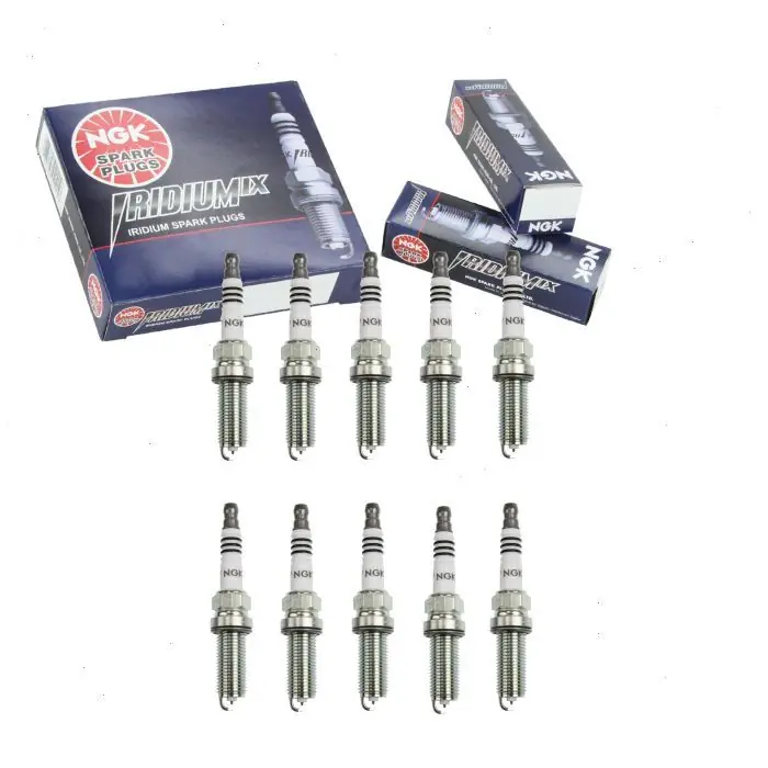 10 pc NGK Iridium IX 93501 (LKAR7BIX-11S) Spark Plugs for XP5682 XP5683 Ignition Wire Secondary Top Pick