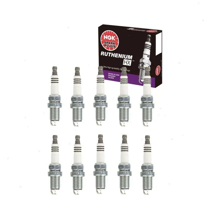 10 pc NGK Ruthenium HX 92375 (FR5AHX-E) Spark Plugs for Ignition Wire Secondary Trusted Brand