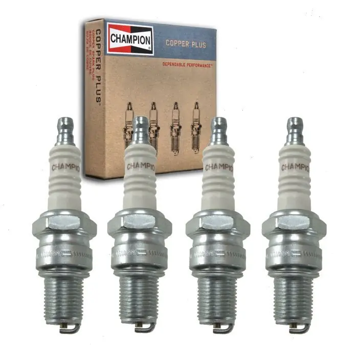 1946-1950 Morgan 4 4 Series I 1.3L L4 4 pc Champion Copper Plus Spark Plugs - Ignition Wire No Minimum Order