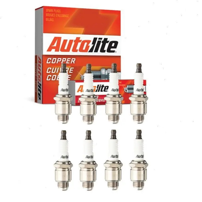 1941-1952 Pontiac Streamliner 4.1L 4.4L L8 8 pc Autolite Copper Core Spark Plugs - Ignition Wire Trending