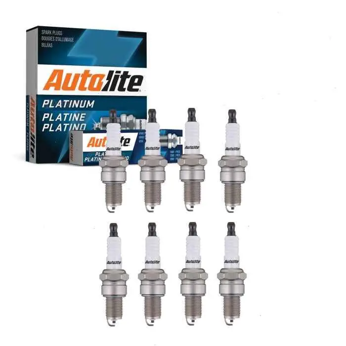 1955-1960 Dodge Truck 5.2L 5.8L V8 8 pc Autolite Platinum Spark Plugs - Ignition Wire Secondary Secure Checkout