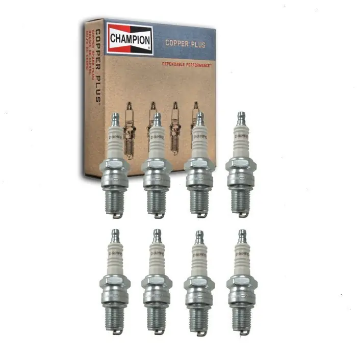 1956 Fargo FC4B Panel Delivery 4.4L V8 8 pc Champion Copper Plus Spark Plugs - Ignition Wire Next Day Delivery