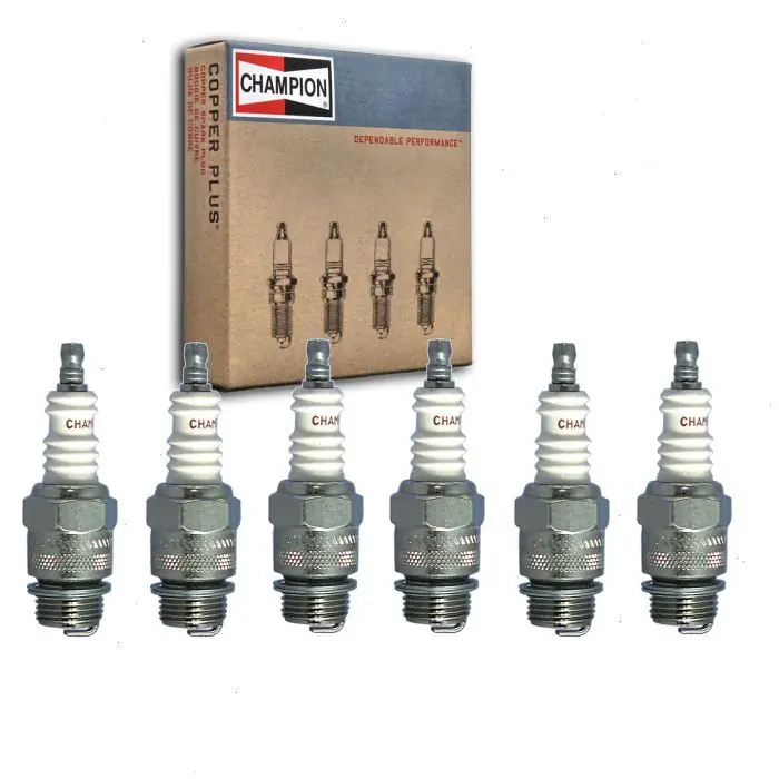 1935 Hupmobile Series 517-W 6 pc Champion Industrial Spark Plugs - Ignition Wire Secondary Next Day Delivery