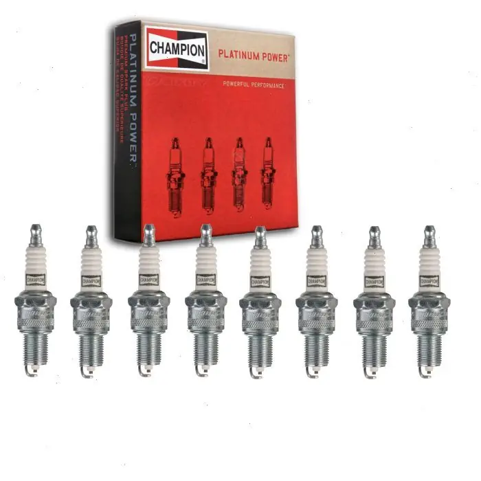 1955-1956 Packard Clipper 5.2L 5.8L V8 8 pc Champion Platinum Spark Plugs - Ignition Wire Secondary Free Shipping