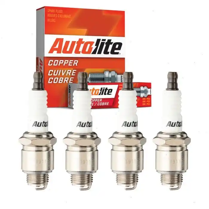 1952-1954 Henry J Corsair 2.2L L4 4 pc Autolite Copper Core Spark Plugs - Ignition Wire Secondary Certified
