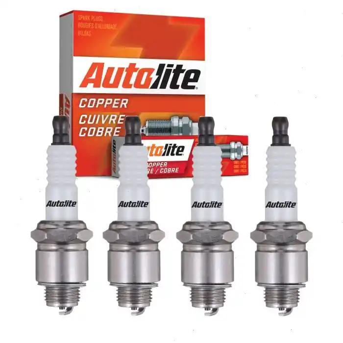 1952-1954 Henry J Corsair 2.2L L4 4 pc Autolite Copper Core Spark Plugs - Ignition Wire Secondary Brand New